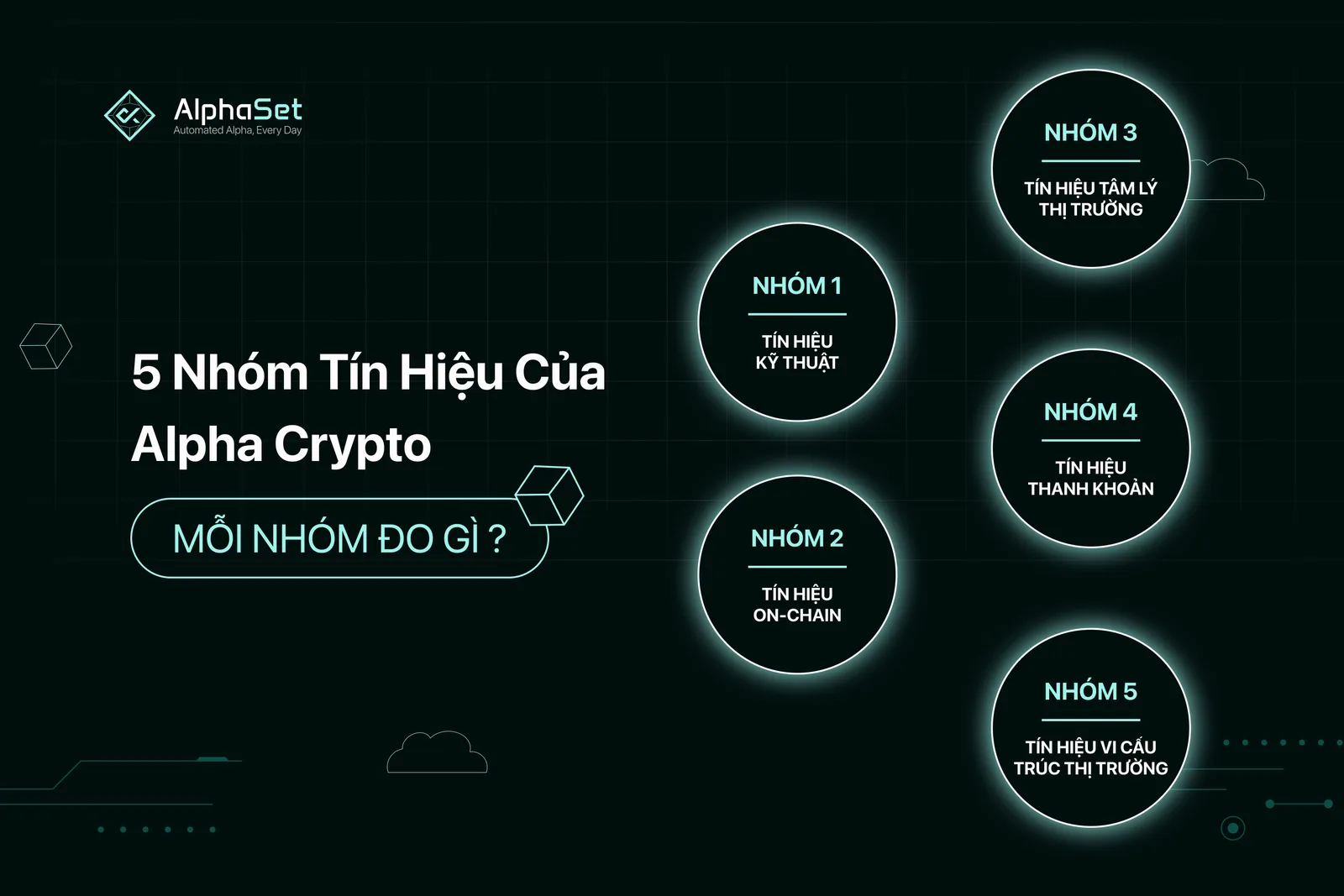 5 nhóm tín hiệu của Alpha Crypto: Mỗi nhóm đo gì?